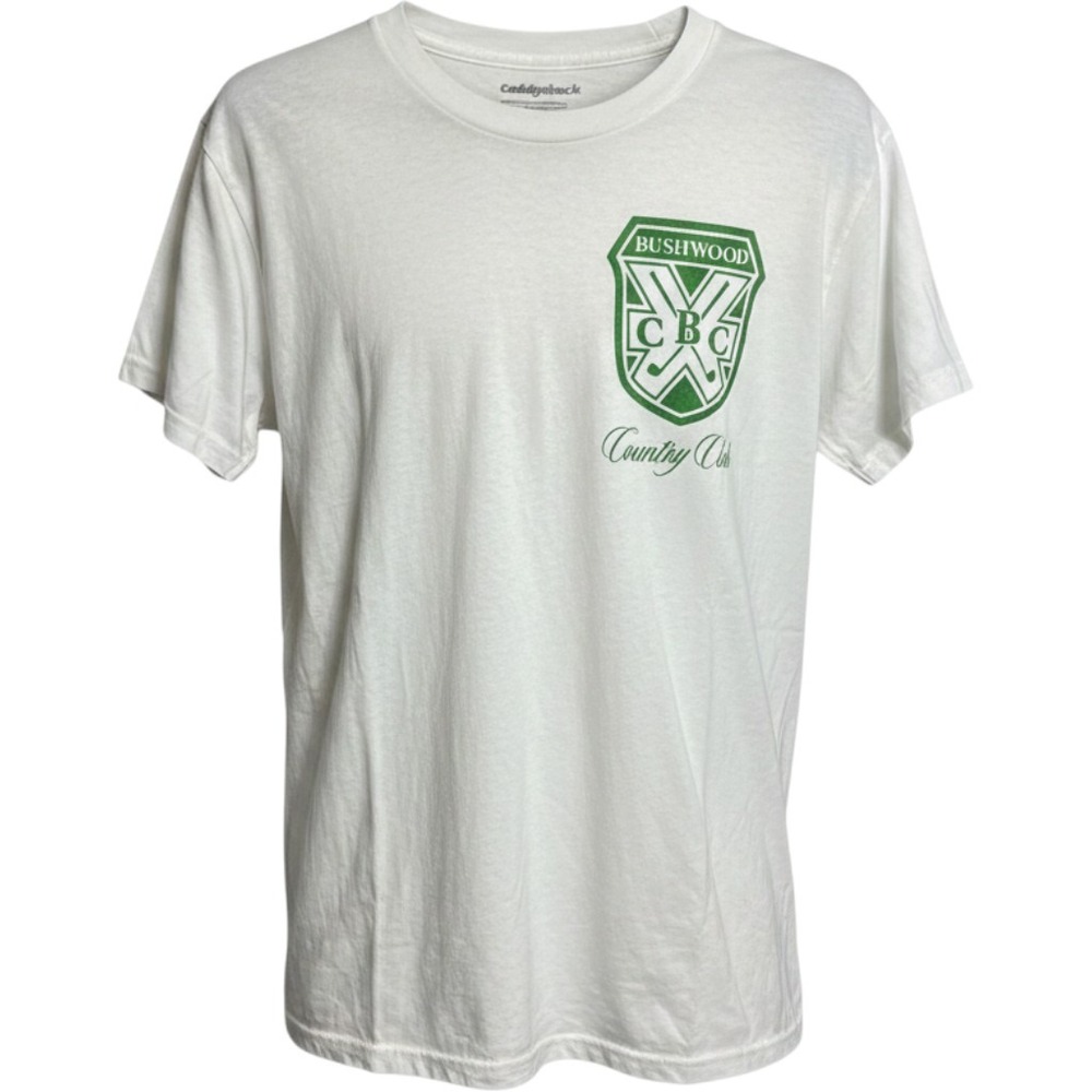 Caddyshack Bushwood Country Club Graphic Tee White Green Mens Medium Al Czervik